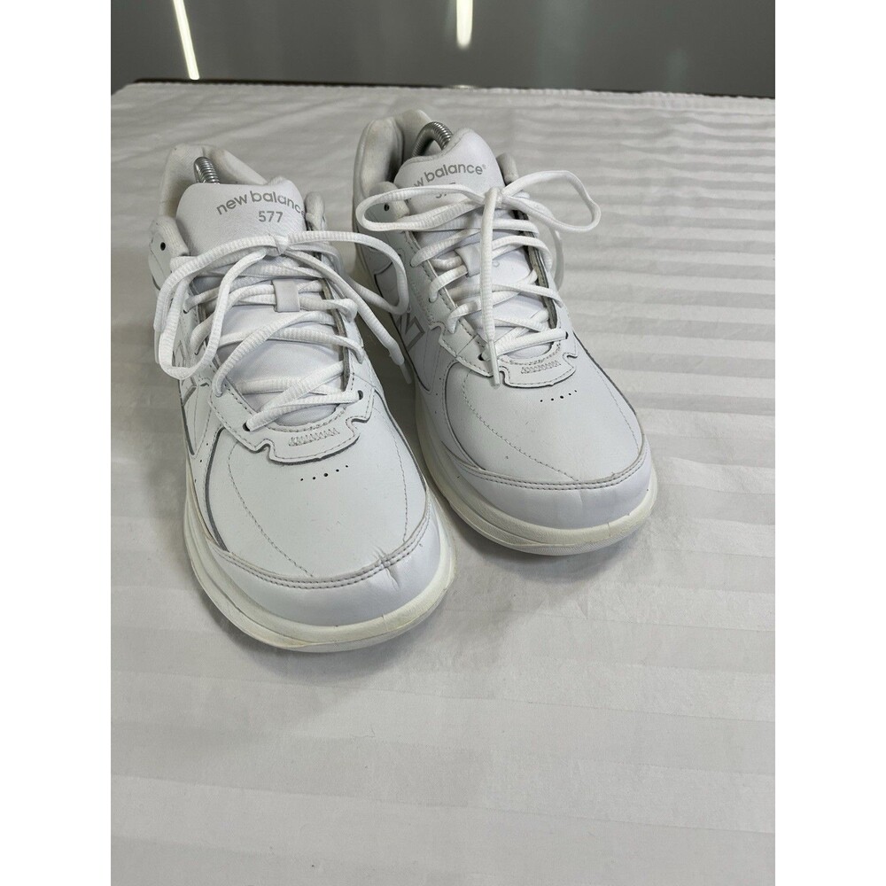 New Balance 577 White Leather Walking Shoes Women’s Size 11 B Sneakers WW577WT